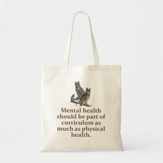 Geestelijke gezondheid moet deel uitmaken van het tote bag (Voorkant)