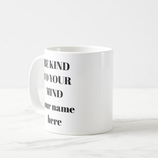 Geestelijke gezondheid Mok Wees vriendelijk voor j (Voorkant links)