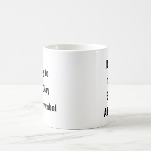 Geestelijke gezondheid Niet Oke Herinneringstherap Koffiemok (Center)