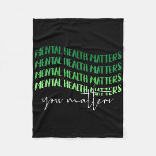 Geestelijke Gezondheid S Bewustzijn Warrior Counse Fleece Deken
