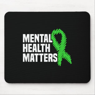 Geestelijke gezondheid S Green Ribbon Geestelijke  Muismat