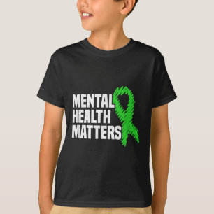 Geestelijke gezondheid S Green Ribbon Geestelijke T-shirt