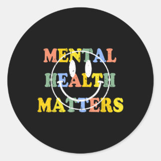 Geestelijke Gezondheid S Hersenziekte Bewustzijn G Ronde Sticker