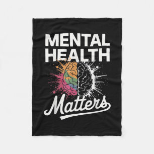 Geestelijke gezondheid S Human Brain Illness Aware Fleece Deken
