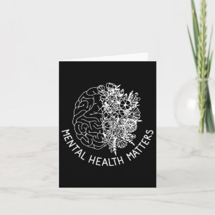 Geestelijke Gezondheid S Menselijke Hersenen Bloem Kaart