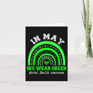 Geestelijke gezondheid S We Draag Green Mental Hea Kaart