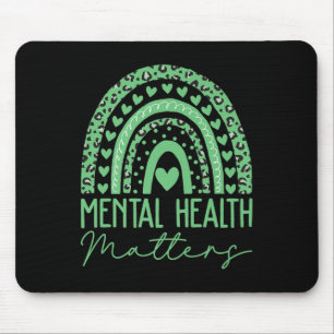 Geestelijke gezondheid S We Draag Green Mental Hea Muismat