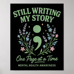 Geestelijke gezondheid S We Draag Green Mental Hea Poster