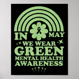 Geestelijke Gezondheid S We dragen groen Geestelij Poster
