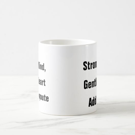 Geestelijke gezondheid Sterke geest Zachte hartthe Koffiemok (Center)