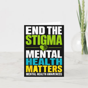 Geestelijke gezondheid stigma zelfzorg bewustzijn kaart