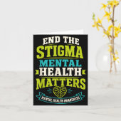 Geestelijke gezondheid stop de stigma kaart (Gele Bloem)