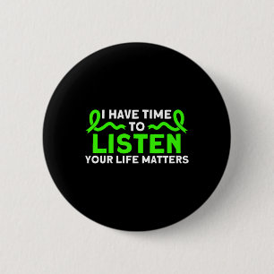 Geestelijke gezondheid Uw levensproblemen Geesteli Ronde Button 5,7 Cm