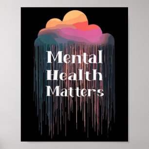 Geestelijke gezondheid van vrouwen maakt een einde poster