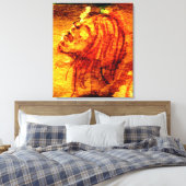 Geestelijke gezondheid verdriet Waterverf schilder Canvas Afdruk (Insitu (Slaapkamer))