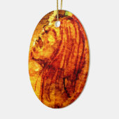 Geestelijke gezondheid verdriet Waterverf schilder Keramisch Ornament (Links)