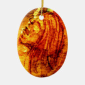 Geestelijke gezondheid verdriet Waterverf schilder Keramisch Ornament (Voorkant)