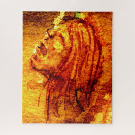 Geestelijke gezondheid verdriet Waterverf schilder Legpuzzel