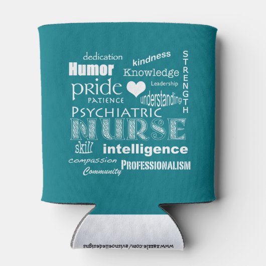 Geestelijke gezondheid verpleegkundige-attributen/ blikjeskoeler (Achterkant)