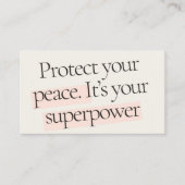 geestelijke gezondheid visitekaartje (Voorkant)