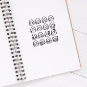 Geestelijke gezondheid, Vrouwen Stemmingsemoji's,  Rubberstempel