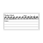 Geestelijke gezondheid, Vrouwen Stemmingstracker E Rubberstempel (Afrduk)