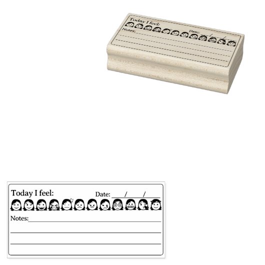 Geestelijke gezondheid, Vrouwen Stemmingstracker E Rubberstempel (Gestempeld)