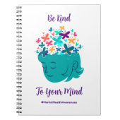 Geestelijke gezondheid Wees vriendelijk voor je ge Notitieboek (Voorkant)