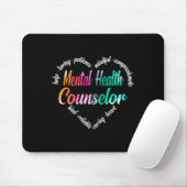 Geestelijke gezondheidsadviseur Heart Word Cloud W Muismat (Met muis)