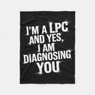 Geestelijke Gezondheidsadviseur Lpc Humor Citaat Fleece Deken