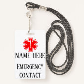 Geestelijke gezondheidsbadge met allanyard badge (Achterkant met draagriem)