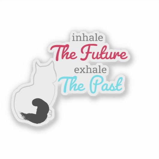 Geestelijke gezondheidscatroon sticker (Voorkant)