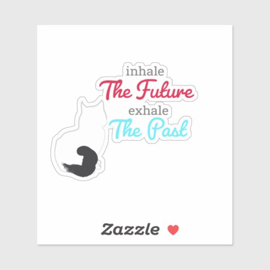 Geestelijke gezondheidscatroon sticker (Vel)