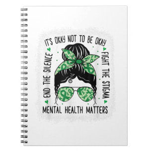 Geestelijke gezondheidskwesties Bun Mental Health Notitieboek