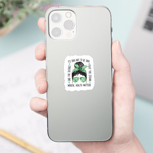 Geestelijke gezondheidskwesties Bun Mental Health  Sticker (Telefoon)