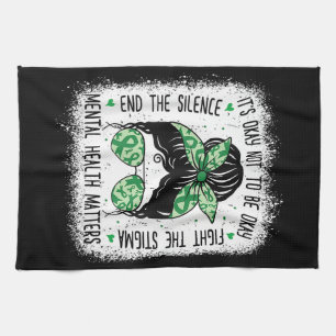 Geestelijke gezondheidskwesties Bun Mental Health Theedoek