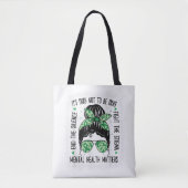 Geestelijke gezondheidskwesties Bun Mental Health  Tote Bag (Voorkant)