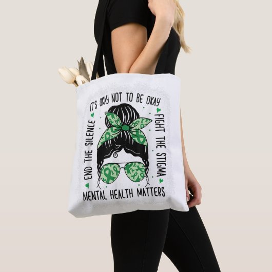 Geestelijke gezondheidskwesties Bun Mental Health  Tote Bag (Dichtbij)