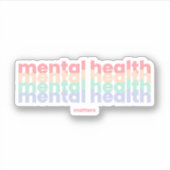 Geestelijke gezondheidskwesties | Poppins Pastel R Sticker (Voorkant)
