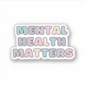 Geestelijke gezondheidskwesties | Quote Koni Frans Sticker (Voorkant)