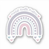 Geestelijke gezondheidskwesties | Rainbow French G Sticker (Voorkant)