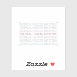 Geestelijke gezondheidskwesties Sans VII Frans g Sticker