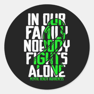 Geestelijke gezondheidsondersteuning Geestelijke g Ronde Sticker