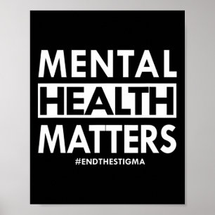 Geestelijke gezondheidsproblemen beëindigen het st poster