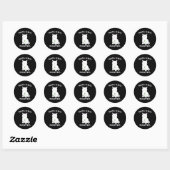 Geestelijke gezondheidsproblemen beëindigen het st ronde sticker (Vel)