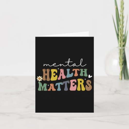 Geestelijke gezondheidsproblemen Bewustzijn bij ee Kaart (Voorkant)