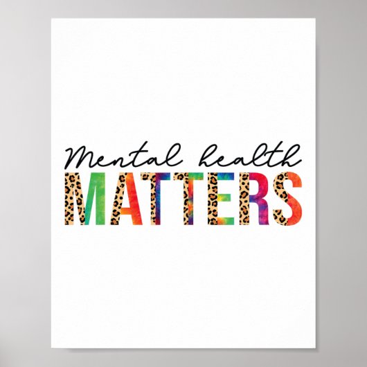 Geestelijke gezondheidsproblemen Bewustzijn bij ee Poster (Voorkant)