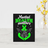 Geestelijke gezondheidsproblemen Bloemen Bewustzij Kaart (Gele Bloem)