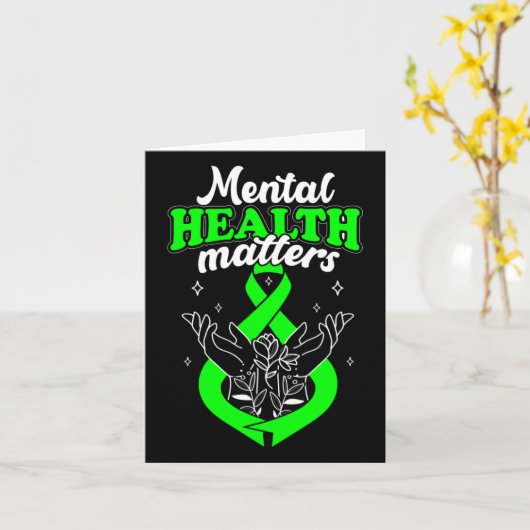 Geestelijke gezondheidsproblemen Bloemen Bewustzij Kaart (Gele Bloem)