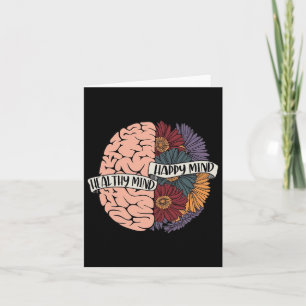 Geestelijke gezondheidsproblemen Bloemen Menselijk Kaart